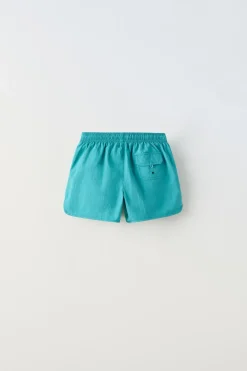 Niños ZARA 6 - 14 Años·Accesorios<6-14 AÑOS/ BERMUDA BAÑO LISO SALMON RIVER