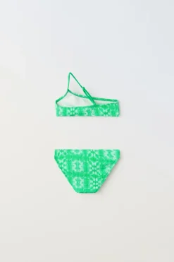 Niños ZARA 6 - 14 Años·Accesorios<6-14 AÑOS/ BIKINI ASIMÉTRICO TEXTURA CONCHAS