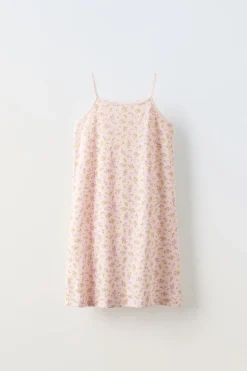 Niños ZARA 6 - 14 Años·Pijamas<6-14 AÑOS/ CAMISÓN TIRANTES FLORES