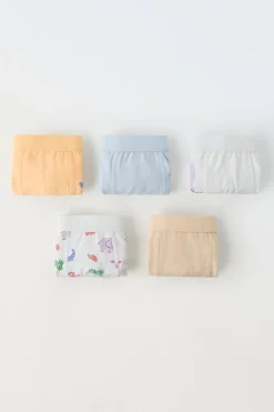 Niños ZARA 1½ - 6 Años·Ropa Interior / Calcetines|Accesorios / Zapatos / 0 - 14 Años<3-6 AÑOS/ PACK CINCO BÓXER ANIMALITOS