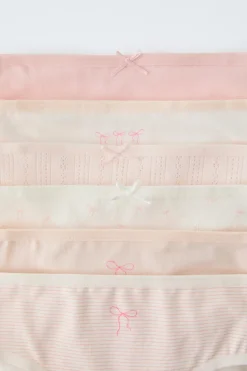 Niños ZARA 1½ - 6 Años·Ropa Interior / Calcetines<2-6 AÑOS/ PACK SEIS BRAGUITAS LACITOS