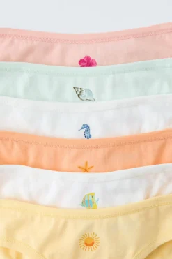 Niños ZARA 6 - 14 Años·Ropa Interior / Calcetines<6-14 AÑOS/ PACK SEIS BRAGUITAS MAR