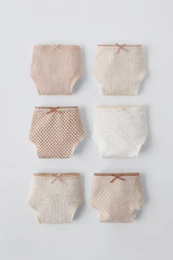 Niños ZARA 6 - 14 Años·Ropa Interior / Calcetines<6-14 AÑOS/ PACK SEIS BRAGUITAS ESTAMPADO