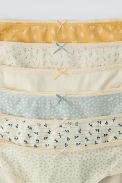 Niños ZARA 6 - 14 Años·Ropa Interior / Calcetines<6-14 AÑOS/ PACK SEIS BRAGUITAS FLORES