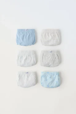 Niños ZARA 1½ - 6 Años·Ropa Interior / Calcetines|Accesorios / Zapatos / 0 - 14 Años<2-6 AÑOS/ PACK SEIS SLIPS PALMERAS