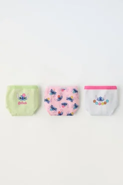 Niños ZARA 6 - 14 Años·Ropa Interior / Calcetines<6-14 AÑOS/ PACK TRES BRAGUITAS LILO & STITCH © DISNEY