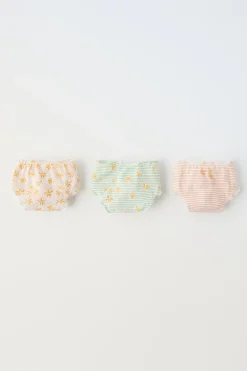 Niños ZARA 6 - 14 Años·Ropa Interior / Calcetines<6-14 AÑOS/ PACK TRES BRAGUITAS ESTAMPADO BOHO