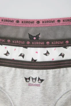 Niños ZARA 6 - 14 Años·Ropa Interior / Calcetines<6-14 AÑOS/ PACK TRES BRAGUITAS KUROMI © SANRIO