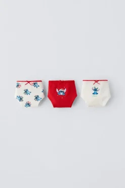Niños ZARA 6 - 14 Años·Ropa Interior / Calcetines<6-14 AÑOS/ PACK TRES BRAGUITAS LILO & STITCH © DISNEY
