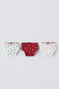 Niños ZARA 6 - 14 Años·Ropa Interior / Calcetines<6-14 AÑOS/ PACK TRES BRAGUITAS ESTAMPADO