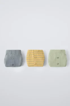 Niños ZARA 6 - 14 Años·Ropa Interior / Calcetines<6-14 AÑOS/ PACK TRES BÓXER RAYAS BOTONES