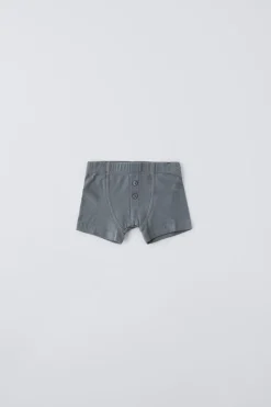 Niños ZARA 1½ - 6 Años·Ropa Interior / Calcetines|Accesorios / Zapatos / 0 - 14 Años<2-6 AÑOS/ PACK TRES BÓXER RAYAS BOTONES