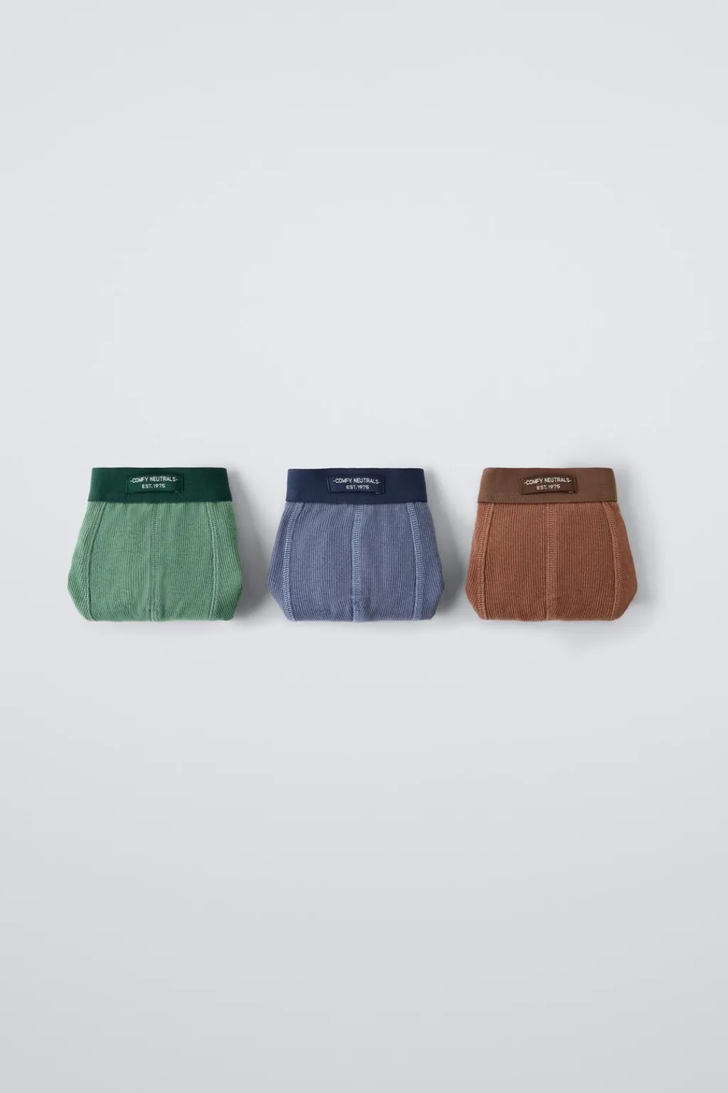Niños ZARA 6 - 14 Años·Ropa Interior / Calcetines<6-14 AÑOS/ PACK TRES BÓXER RIB ETIQUETA