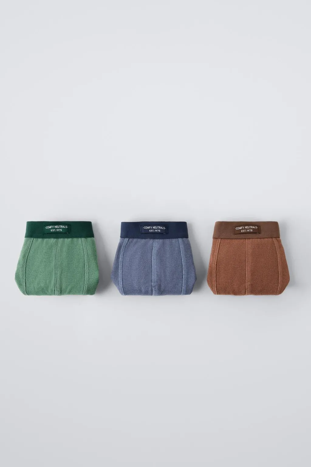Niños ZARA 6 - 14 Años·Ropa Interior / Calcetines<6-14 AÑOS/ PACK TRES BÓXER RIB ETIQUETA