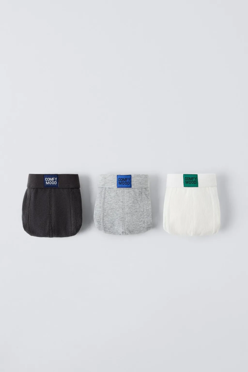 Niños ZARA 6 - 14 Años·Ropa Interior / Calcetines<6-14 AÑOS/ PACK TRES BÓXER RIB ETIQUETA