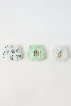 Niños ZARA 1½ - 6 Años·Licencias|1½ - 6 Años·Ropa Interior / Calcetines<2-6 AÑOS/ PACK TRES SLIPS BLUEY © LUDO STUDIO