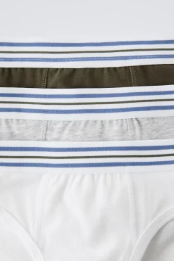 Niños ZARA 6 - 14 Años·Ropa Interior / Calcetines<6-14 AÑOS/ PACK TRES SLIPS RAYAS