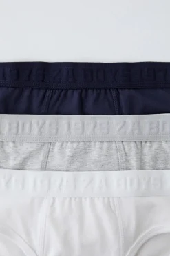 Niños ZARA 6 - 14 Años·Ropa Interior / Calcetines<6-14 AÑOS/ PACK TRES SLIPS TEXTO