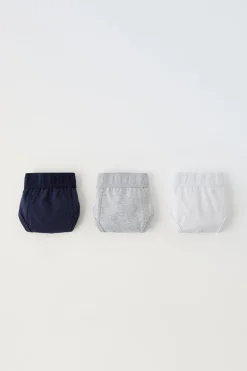 Niños ZARA 6 - 14 Años·Ropa Interior / Calcetines<6-14 AÑOS/ PACK TRES SLIPS TEXTO
