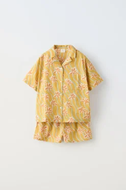 Niños ZARA 6 - 14 Años·Pijamas<6-14 AÑOS/ PIJAMA BOTONES FLORES
