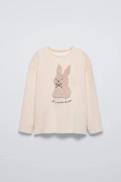 Niños ZARA 6 - 14 Años·Pijamas<6-14 AÑOS/ PIJAMA CONEJO FLORECITAS