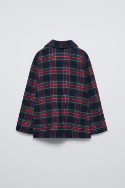 Niños ZARA 6 - 14 Años·Pijamas|6 - 14 Años·Pijamas<6-14 AÑOS/ PIJAMA CUADROS FRANELA