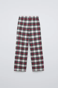 Niños ZARA 6 - 14 Años·Pijamas|6 - 14 Años·Pijamas<6-14 AÑOS/ PIJAMA CUADROS ÁRBOL