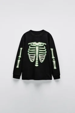 Niños ZARA 1½ - 6 Años·Pijamas|1½ - 6 Años·Pijamas<2-6 AÑOS/ PIJAMA ESQUELETO GLOW IN THE DARK
