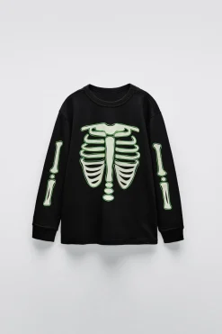 Niños ZARA 6 - 14 Años·Pijamas|6 - 14 Años·Pijamas<6-14 AÑOS/ PIJAMA ESQUELETO GLOW IN THE DARK