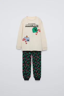 Niños ZARA 6 - 14 Años·Pijamas|6 - 14 Años·Pijamas<6-14 AÑOS/ PIJAMA MINECRAFT © MOJANG AB. ™
