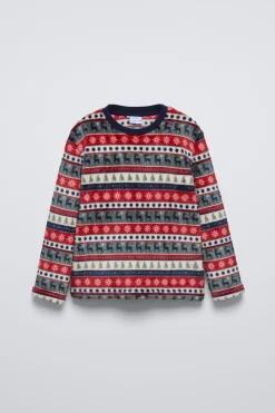 Niños ZARA 6 - 14 Años·Pijamas|6 - 14 Años·Pijamas<6-14 AÑOS/ PIJAMA POLAR GRECA