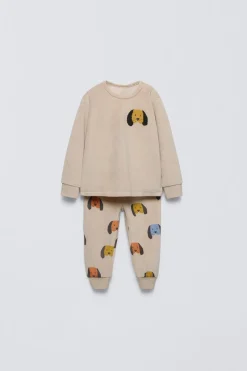 Niños ZARA 1½ - 6 Años·Pijamas|1½ - 6 Años·Pijamas<2-6 AÑOS/ PIJAMA VELOUR PERROS