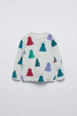 Niños ZARA 1½ - 6 Años·Pijamas|1½ - 6 Años·Pijamas<2-6 AÑOS/ PIJAMA VELOUR ÁRBOLES