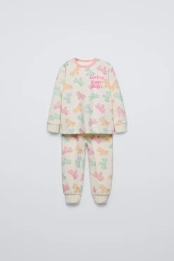 Niños ZARA 1½ - 6 Años·Pijamas<2-6 AÑOS/ PIJAMA VELOUR UNICORNIOS