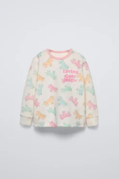 Niños ZARA 1½ - 6 Años·Pijamas<2-6 AÑOS/ PIJAMA VELOUR UNICORNIOS