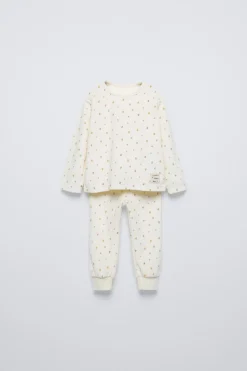 Niños ZARA 1½ - 6 Años·Pijamas|1½ - 6 Años·Pijamas<18 MESES - 6 AÑOS/ PIJAMA VELOUR CORAZONES