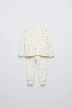 Niños ZARA 1½ - 6 Años·Pijamas|1½ - 6 Años·Pijamas<18 MESES - 6 AÑOS/ PIJAMA VELOUR CORAZONES