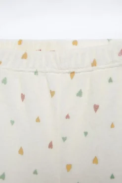 Niños ZARA 1½ - 6 Años·Pijamas|1½ - 6 Años·Pijamas<18 MESES - 6 AÑOS/ PIJAMA VELOUR CORAZONES