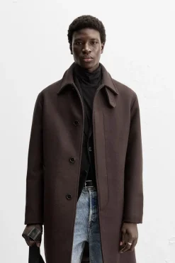 Clearance ABRIGO 100% LANA Hombre Cazadoras|Abrigos / Gabardinas