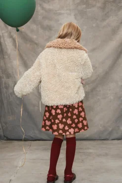 Niños ZARA 6 - 14 Años·Abrigos<ABRIGO BORREGUILLO BOTONES FLORES LIMITED EDITION