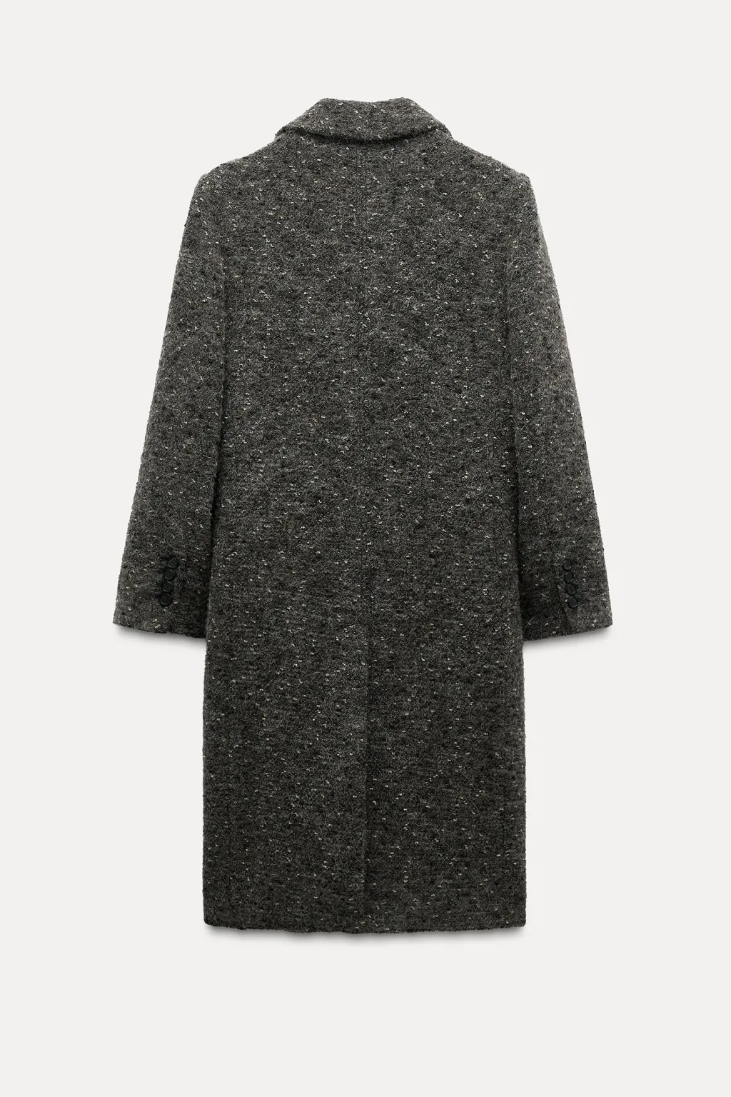 Best ABRIGO BOUCLÉ CON LANA MANTECO ZW COLLECTION Mujer Abrigos / Anoraks