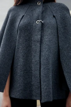Online ABRIGO CAPA PUNTO Mujer Abrigos / Anoraks|Chaquetas / Cazadoras