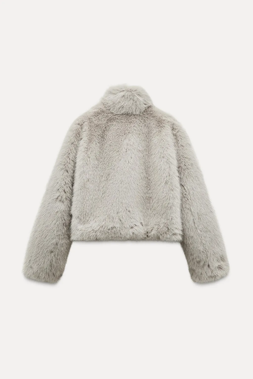 New ABRIGO CORTO EFECTO PELO Mujer Abrigos / Anoraks|Chaquetas / Cazadoras