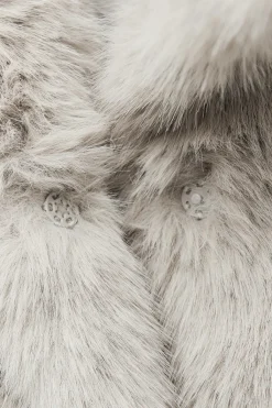 New ABRIGO CORTO EFECTO PELO Mujer Abrigos / Anoraks|Chaquetas / Cazadoras