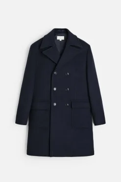 Discount ABRIGO CRUZADO MEZCLA LANA Hombre Cazadoras|Abrigos / Gabardinas