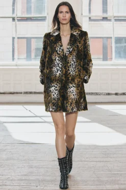 Discount ABRIGO EFECTO PELO ESTAMPADO ANIMAL ZW COLLECTION Mujer Abrigos / Anoraks