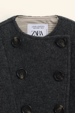 Niños ZARA 6 - 14 Años·Abrigos<ABRIGO LANA BOTONES LIMITED EDITION