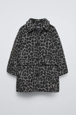 Niños ZARA 6 - 14 Años·Abrigos<ABRIGO LARGO ANIMAL PRINT