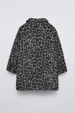 Niños ZARA 6 - 14 Años·Abrigos<ABRIGO LARGO ANIMAL PRINT
