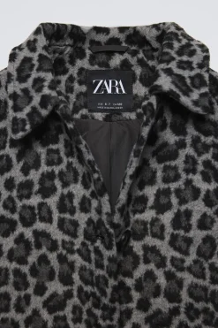 Niños ZARA 6 - 14 Años·Abrigos<ABRIGO LARGO ANIMAL PRINT